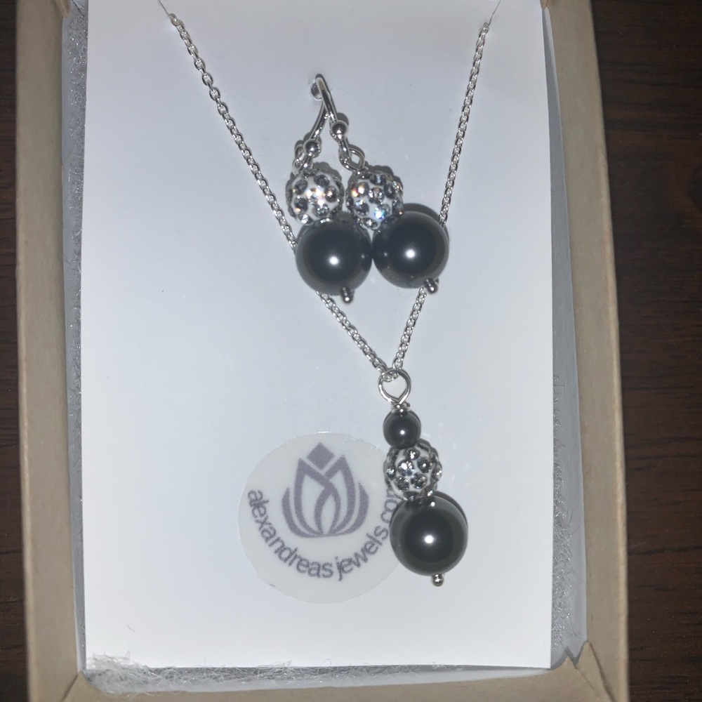 Necklace and earrings
